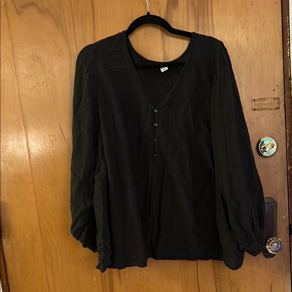 Old Navy Black Tunic Top